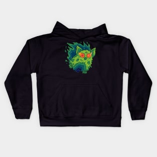 Slimy Ghost Fauxby in Green Kids Hoodie